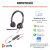 HP Poly Blackwire 3325 Cuffie stereo Microsoft Teams Certified USB-C + jack 3,5mm + adattatore USB-C/A