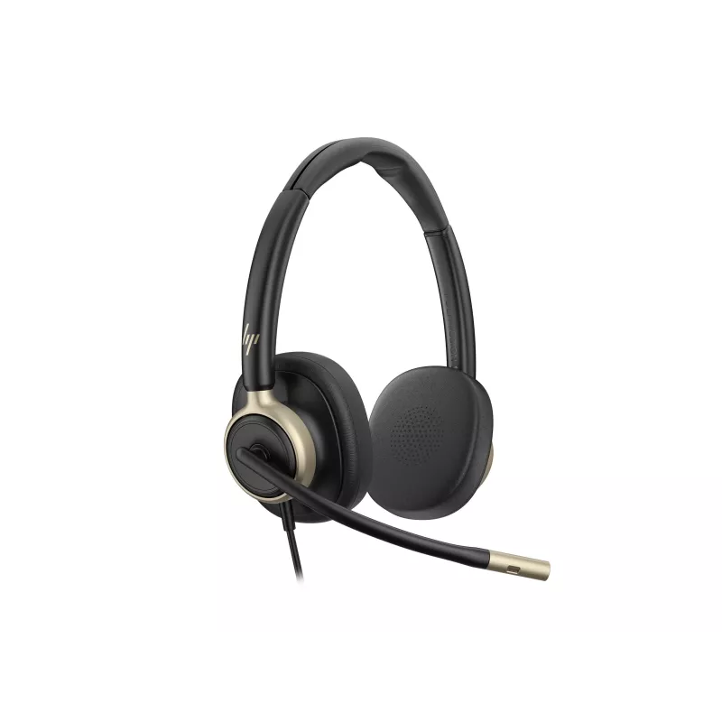 HP Poly Mission 825 cuffie con microfono stereo USB cablate, cancellazione attiva del rumore