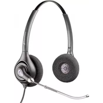HP POLY Plantronics SupraPlus H261H cuffia binaurale con filo a banda larga con microfono con cancellazione del rumore (87129-02)