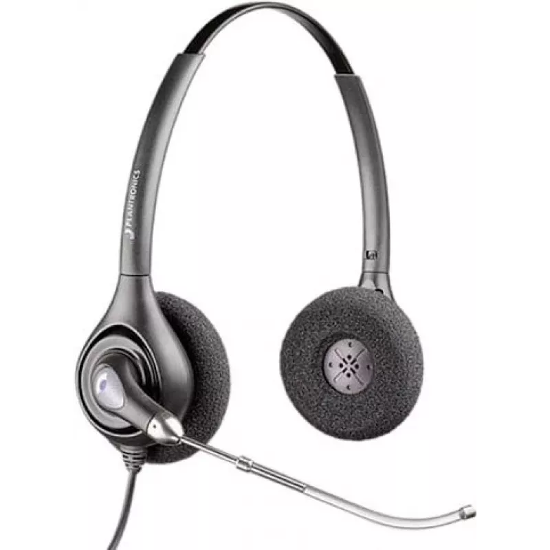 HP POLY Plantronics SupraPlus H261H cuffia binaurale con filo a banda larga con microfono con cancellazione del rumore (87129-02)