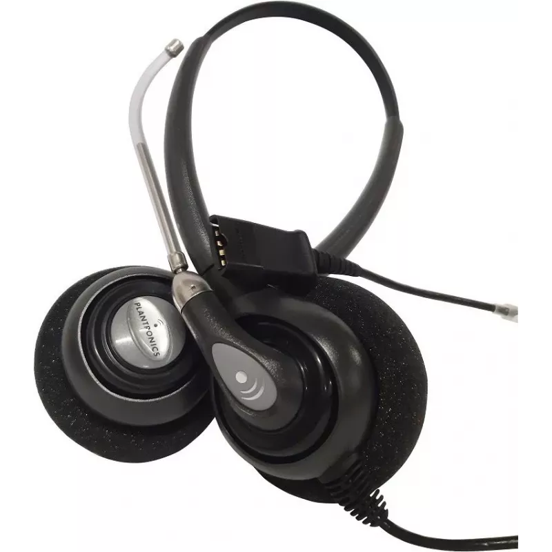 HP POLY Plantronics SupraPlus H261H cuffia binaurale con filo a banda larga con microfono con cancellazione del rumore (87129-02)