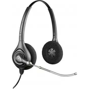 HP POLY Plantronics SupraPlus H261H cuffia binaurale con filo a banda larga con microfono con cancellazione del rumore (87129-02)