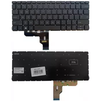 HP ProBook 430 G8/G9, 435 G7/G8 tastiera US inglese con retroilluminazione (nero)