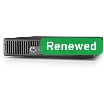 HP Renewed ProDesk 400 G2 DM Mini PC desktop, Intel Core i3-6100T, 8GB RAM, 128GB SSD, Windows 11 Home, Grade B