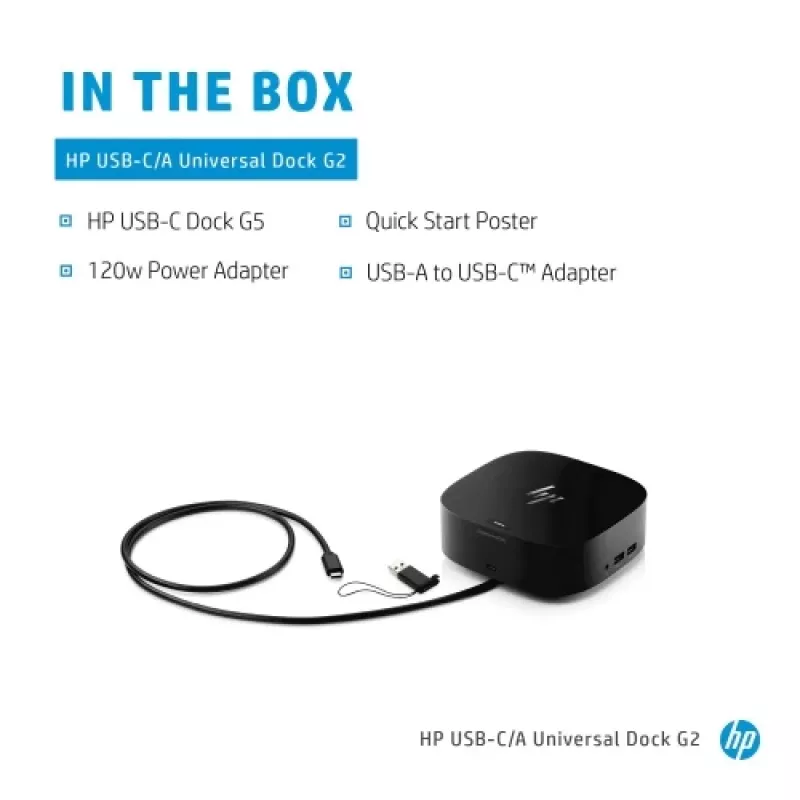 HP USB-C Dock G5 (5TW10AA) docking station, nero