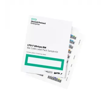 Etichetta con codice a barre HPE LTO7 Ultrium RW (100+10) Q2014A