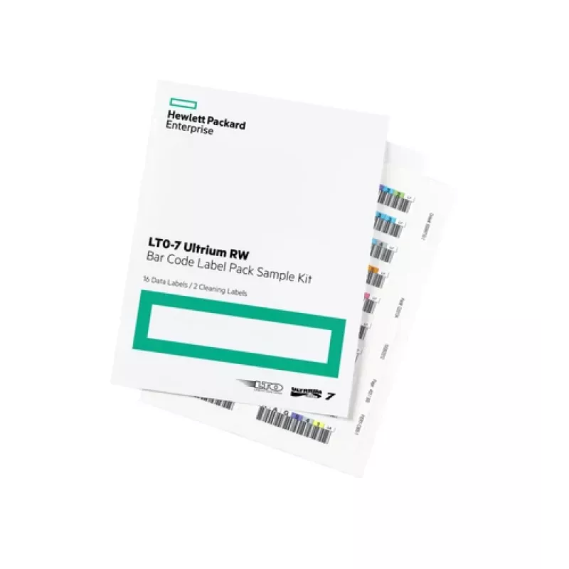 Etichetta con codice a barre HPE LTO7 Ultrium RW (100+10) Q2014A