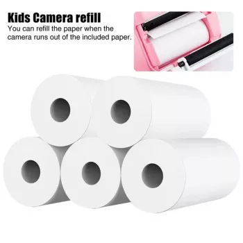 HQ adesivi in carta termica autoadesivi, 5 rotoli, 57mm x 25mm per fotocamera istantanea per bambini