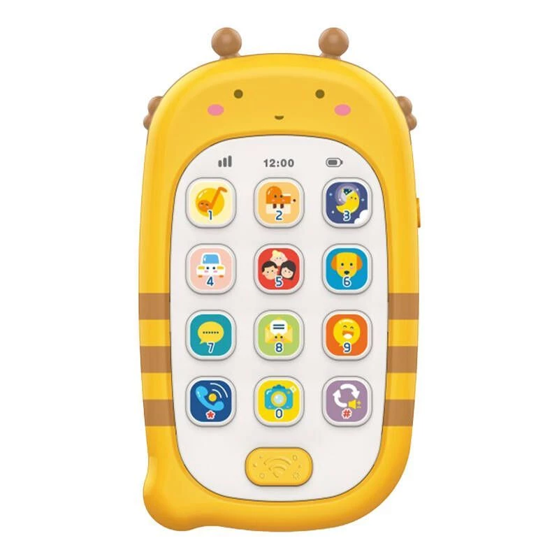 Huanger HE0536 Telefono giocattolo con funzione di registrazione (giallo)