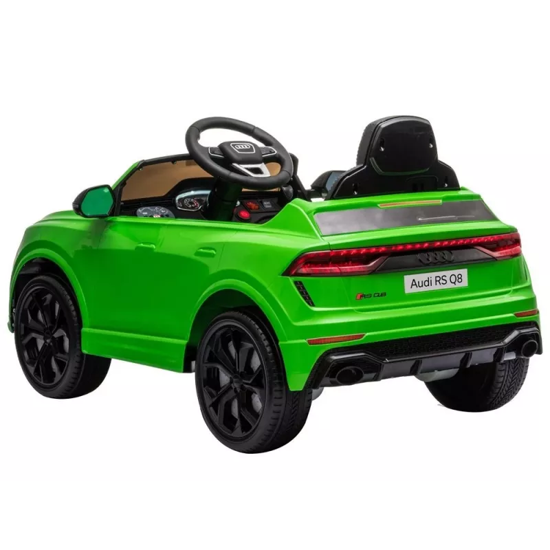 HUAWEI Audi RS Q8 auto a batteria con luci LED, MP3 e telecomando verde