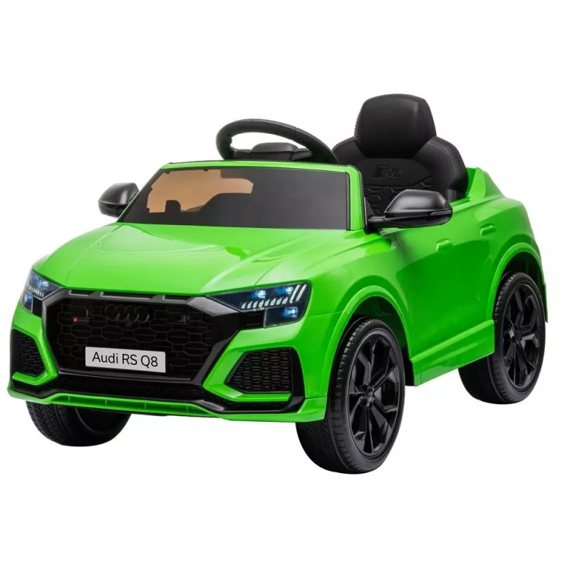 HUAWEI Audi RS Q8 auto a batteria con luci LED, MP3 e telecomando verde