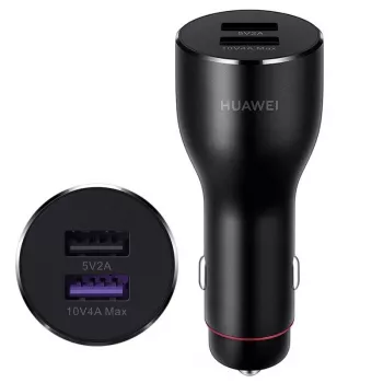 Huawei caricabatterie auto Super Charge doppia porta 40W nero