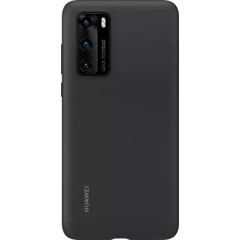 Huawei P40 custodia in silicone nera