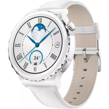 Huawei Watch GT 3 Pro 43mm Cinturino in pelle bianco