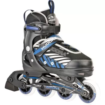 HUDORA Leon pattini in linea regolabili per bambini nero/blu taglia 33-36
