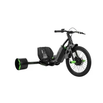 Huffy Green Machine Drift Trike, 36V Electric, Black/Green, motore brushless 350W, ruota anteriore da 20