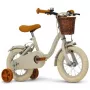 Huffy Bicicletta per bambini Vintage 12 pollici, grigio con cestino e rotelle