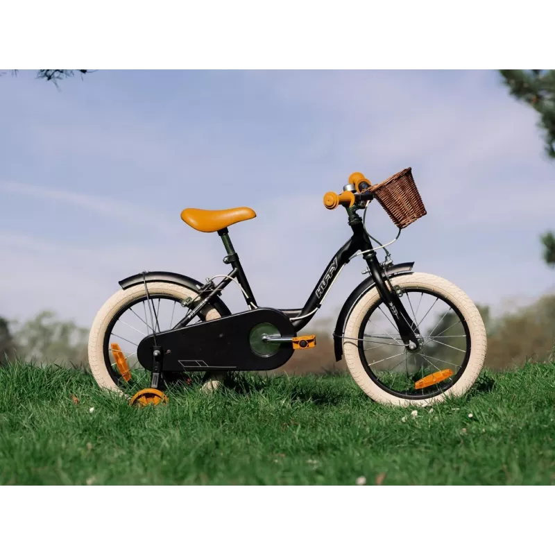 Huffy Vintage 16 bicicletta per bambini - nero lucido (21255W)