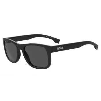 HUGO BOSS BLACK BOSS1568S807 occhiali da sole rettangolari, nero/grigio, 55/18/145 mm