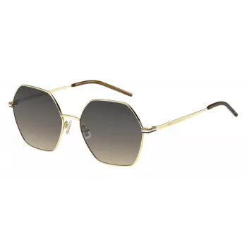 HUGO BOSS BLACK Occhiali da sole donna BOSS1589SJ5G montatura quadrata in acetato lenti sfumate grigie 57mm