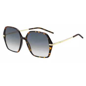 HUGO BOSS BLACK Occhiali da sole Donna BOSS1660S2IK - Montatura Rettangolare in Acetato con Lenti Grigie
