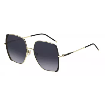 HUGO BOSS BLACK Occhiali da sole donna BOSS1707SRHL - montatura squadrata in acetato, lenti in policarbonato grigie, protezione UV400, larghezza lente 58 mm