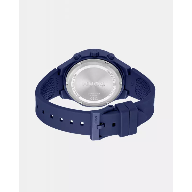 HUGO BOSS Velocity Uomo Orologio cronografo al quarzo 44mm Acciaio inossidabile Quadrante blu