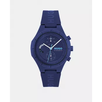 HUGO BOSS Velocity Uomo Orologio cronografo al quarzo 44mm Acciaio inossidabile Quadrante blu