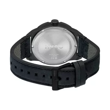 HUGO MAN 1530275 Orologio cronografo al quarzo 45mm quadrante blu cinturino in pelle marrone