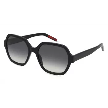 HUGO Occhiali da sole donna HG1265S807F69 - montatura quadrata in acetato con lenti grigie sfumate