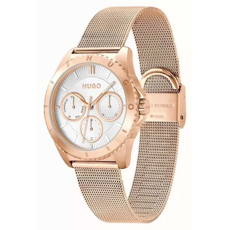 HUGO Orologio donna 1540161 36mm Acciaio inox Mesh Argento