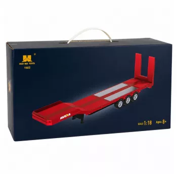 Huina 1:18 rimorchio a pianale ribassato per Scania 770S camion RC - rosso