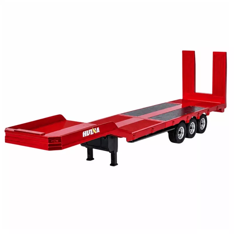 Huina 1:18 rimorchio a pianale ribassato per Scania 770S camion RC - rosso