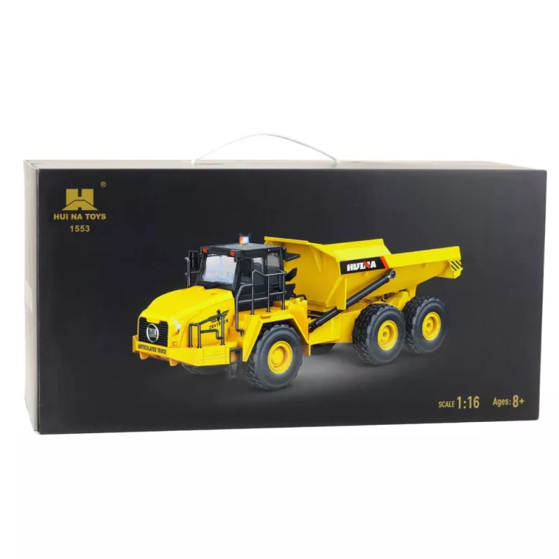 Huina Telecomando RC dumper 1553 giallo 1:16