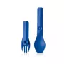 HumanGear Uno GoBites Click Set cucchiaio e forchetta blu