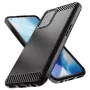 Custodia flessibile Hurtel Carbon per OnePlus Nord N200 5G nera