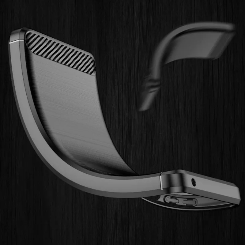Hurtel Carbon Case Cover flessibile a custodia per Samsung Galaxy A53 5G nero