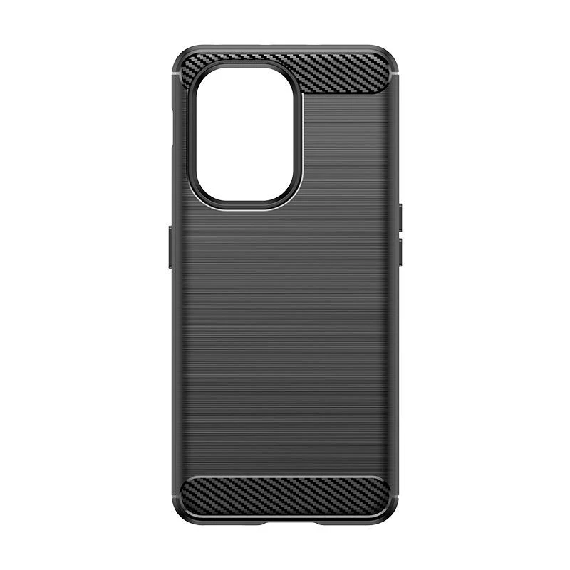 Hurtel Carbon Case Cover in Silicone per OnePlus Ace 2V / OnePlus Nord 3 - Nero