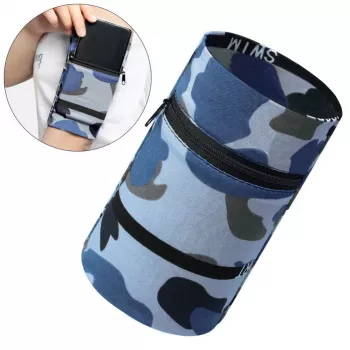 Bracciale in tessuto Hurtel per corsa e fitness, Camo Blue
