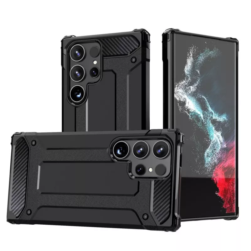 Hurtel Hybrid Armor case per Apple iPhone 15 Pro - nero
