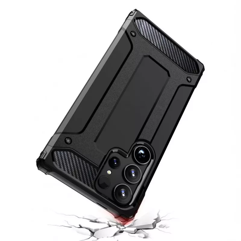 Hurtel Hybrid Armor case per Apple iPhone 15 Pro - nero