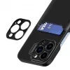 HURTEL iLike Apple iPhone 14 custodia in pelle con supporto e porta carte nero