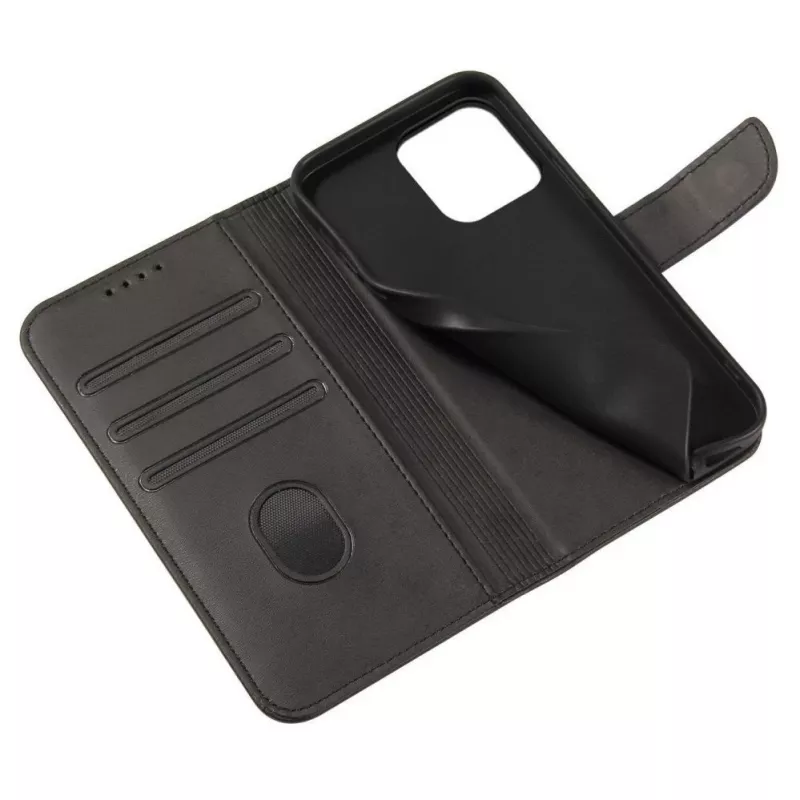 Hurtel Magnet Case Cover per TCL 20 Pro 5G Flip Cover Wallet Stand nero