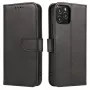 Hurtel Magnet Case Custodia elegante con patta e funzione stand per OnePlus Nord N200 5G nero