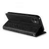 Hurtel Magnet Strap Cover per iPhone 13 Mini - Wallet Cover con ciondolo Mini Lanyard - nero