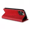 Hurtel Magnet Strap Case per iPhone 13 Pro Max - Wallet Folio con lanyard rimovibile e ciondolo - rosso