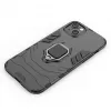 Hurtel Cover Ring Armor per iPhone 14 Plus, cover corazzata con supporto magnetico, anello, nera