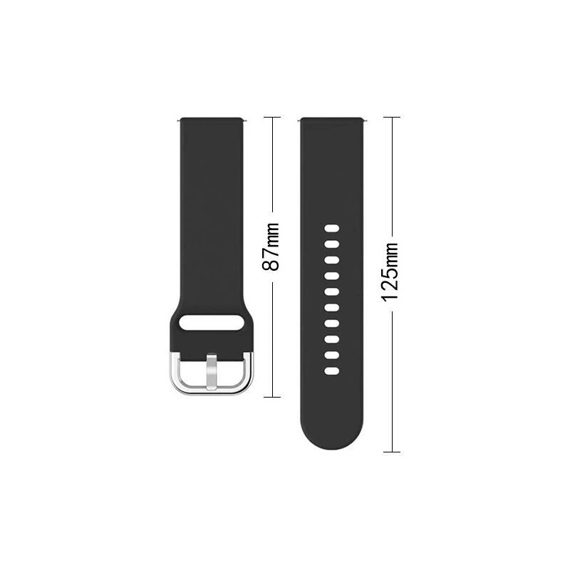 Hurtel Cinturino in silicone TYS Band per Samsung Galaxy Watch 40 / 41 / 42 / 43 / 44 mm - grigio
