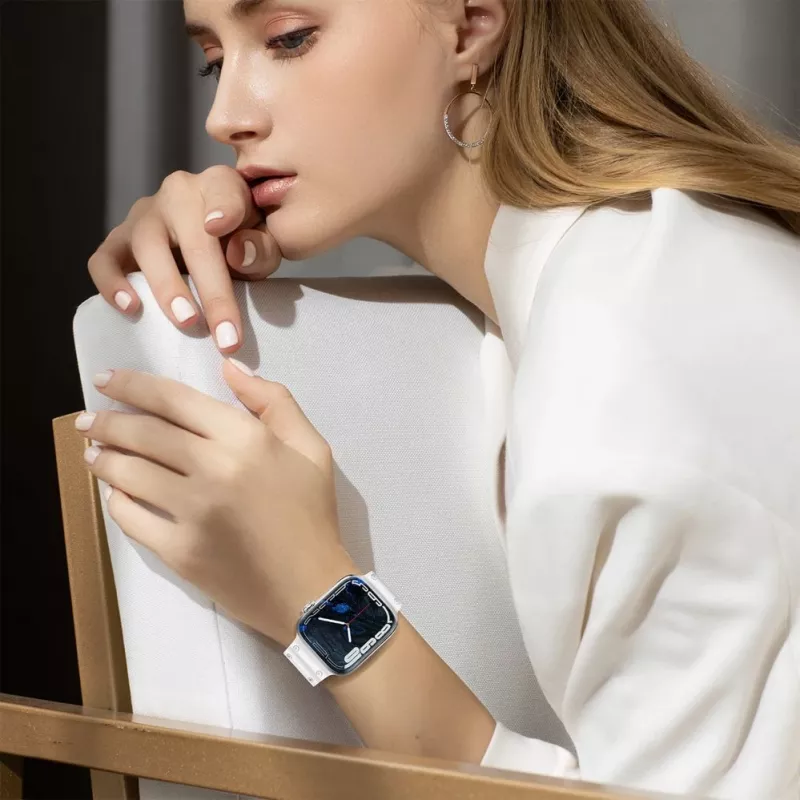 Hurtel Strap Triple Protection Cinturino per Apple Watch 42/44/45/49 mm - trasparente