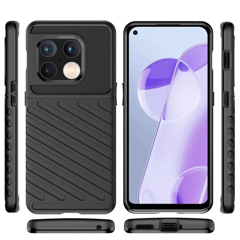 Hurtel Thunder Case Cover flessibile corazzata per OnePlus 10 Pro nero